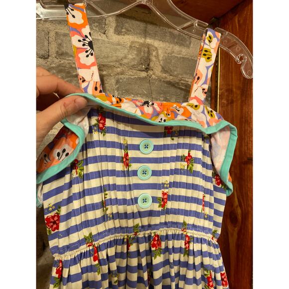 Matilda Jane 435 Striped Floral Sun Dress 12 - Picture 4 of 8